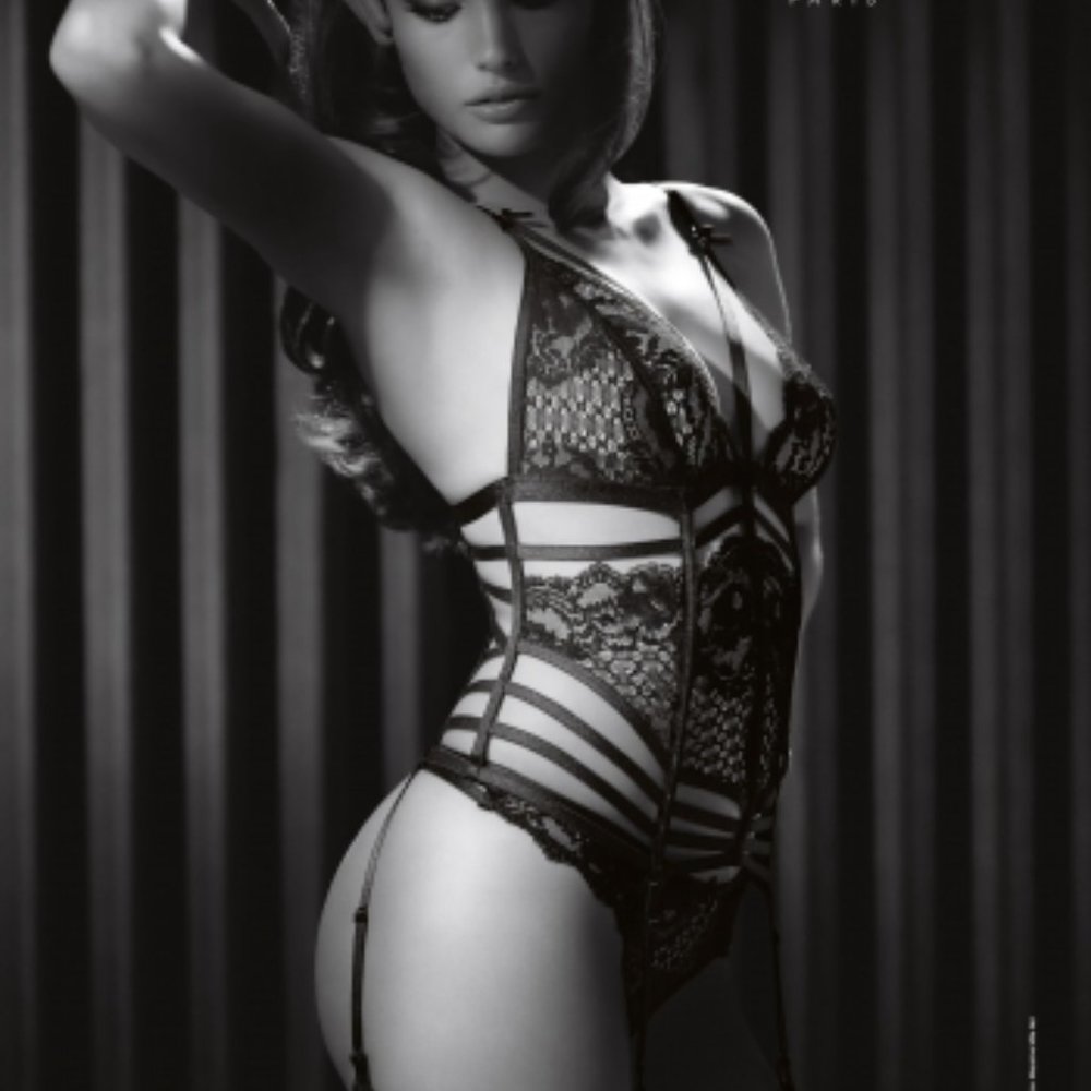 Aubade - Entrevue Secrete Black Basque/Tanga - Sz2 - Picture 3 of 10
